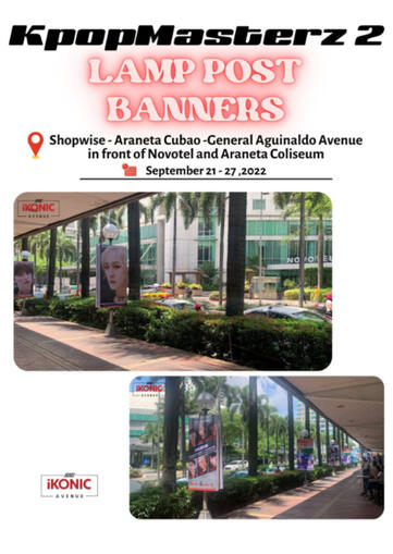 Lamppost Banners for iKON in Manila - Kpopmasterz2 2022