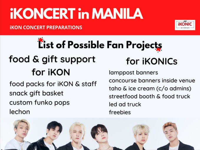 iKONCERT in Manila Fan Projects